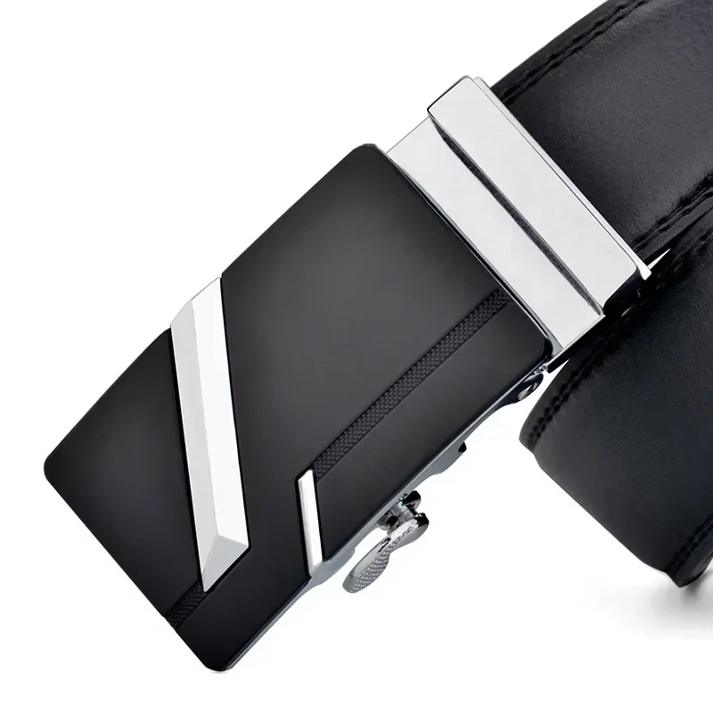 Cinturón LONG Plus de talla grande 130 140 150 160 170 cm para hombre, cinturón de cuero PU de para hombre, correa con hebilla automática de Metal