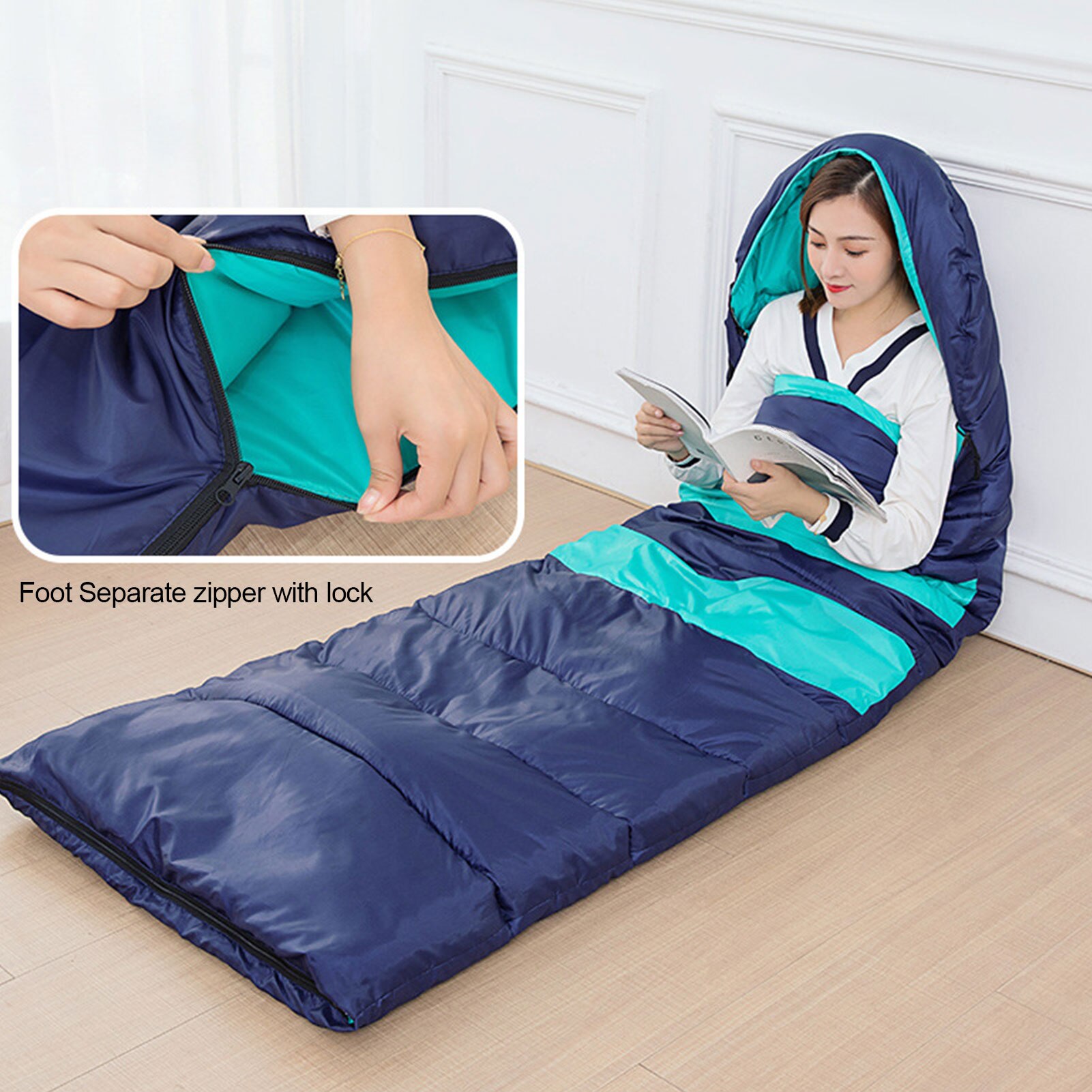 Sac de couchage chauffant électrique sac de couchage réglable étanche