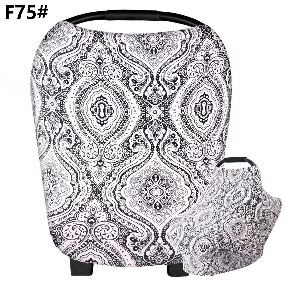 Housse d'allaitement multi-usages, écharpe d'allaitement, housse de siège auto pour bébé, chariot de courses, chaise haute, poussette, grand châle infini, livraison gratuite: F75