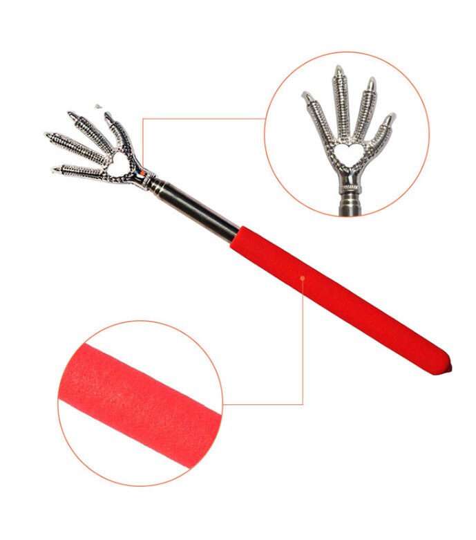 Outil de Massage Portable et pratique, griffe télescopique pour le dos, gratte les démangeaisons, taille réglable 22-59CM couleur aléatoire 1 pièces