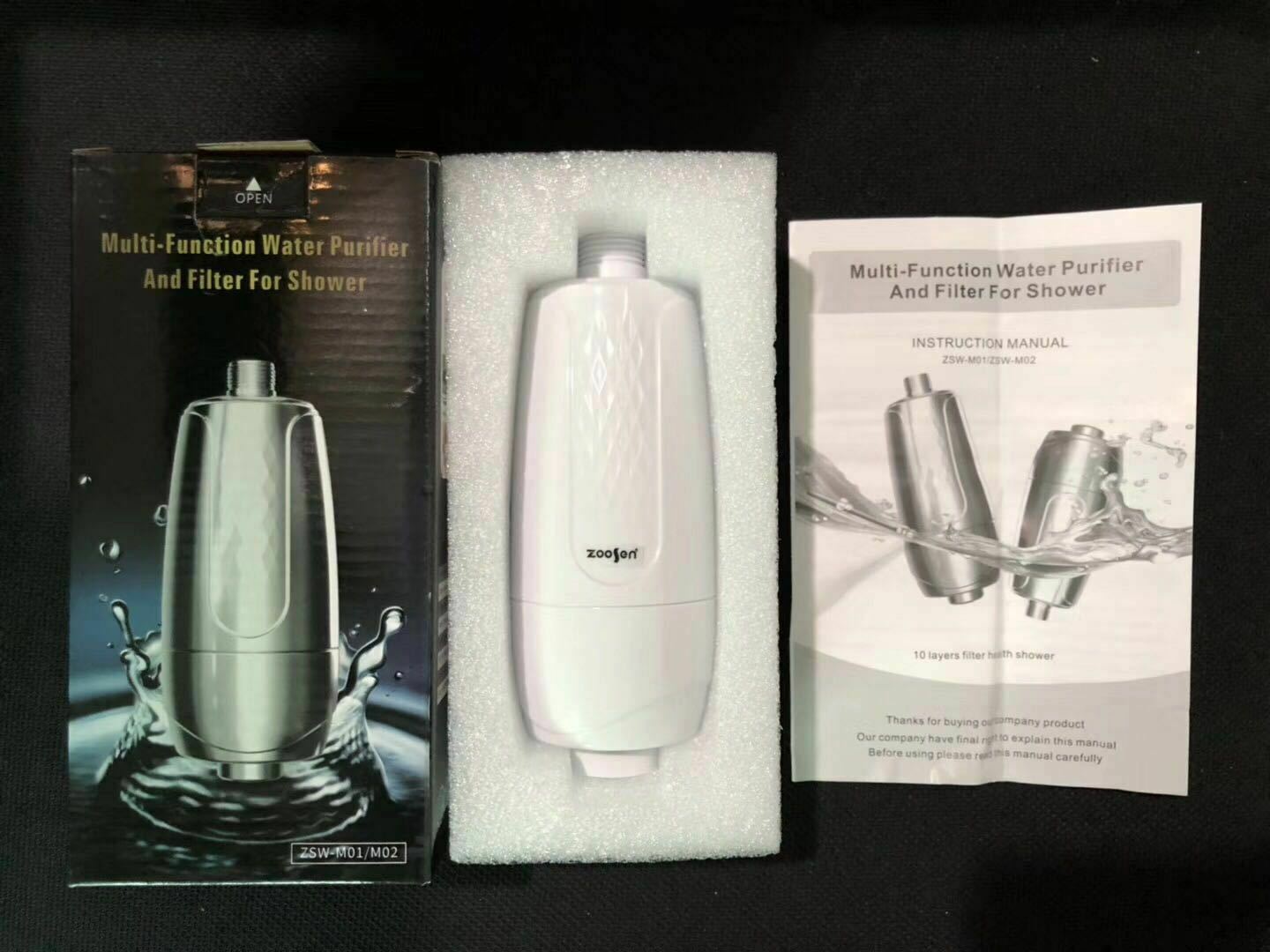 10 schicht Bad Dusche Filter Wasserfilter Hohe Leistung Universal Bade: WHITE