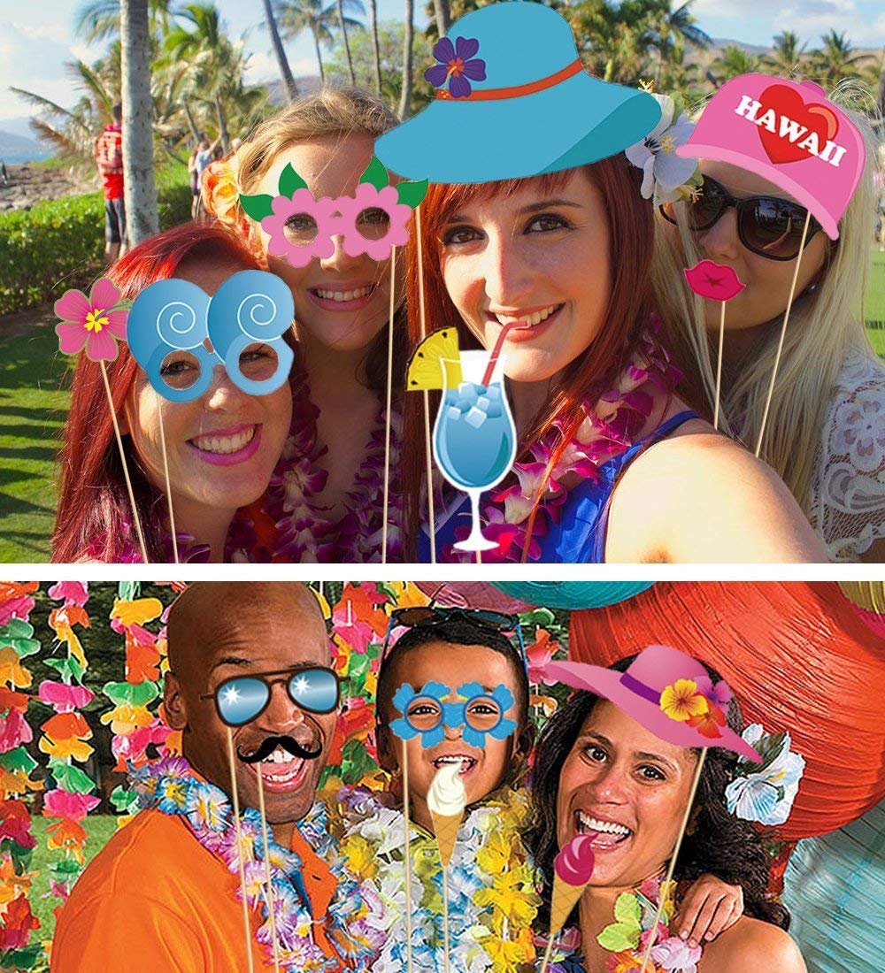 Hawaii fest skildpadde blad luau flamingo fest sommer strand fest fødselsdag hawaii fest indretning tropisk safari indretning