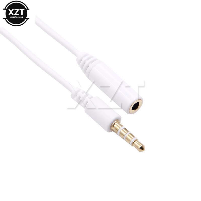 1M 3.5mm Male to Female 4 Pole Jack Stereo Audio Headphone Extension Cable