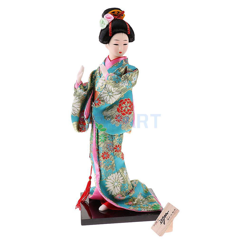12 '' håndværk udsøgt japansk kimono geisha kabuki dukke til husdekoration udsmykning samlerobjekter håndværk: 4