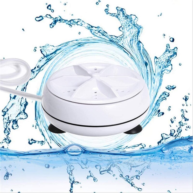 Mini lavadora rotativa Personal, tecnología de turbina ultrasónica portátil, máquina de lavado de suciedad para viajes familiares