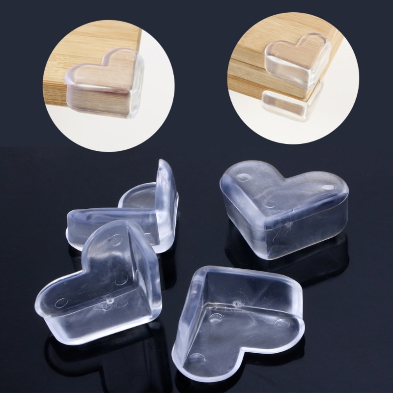 4pz Molle Del silicone Del bambino di Sicurezza Ad Angolo protettore Tavolo Scrivania Angolo Guardia Bambini Sicurezza Protezioni Laterali per I Bambini Del bambino di Protezione