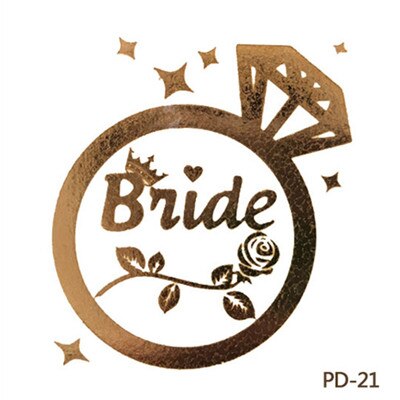 Bridal Shower Bachelorette Party Supplies Garter Veil Lace Set Badge Sash Hen Night Team Bride To Be Wedding Decorations: 1pc PD-21