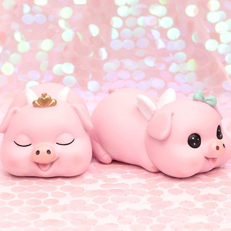 Pink Pig Coin Piggy Bank Home Decor Keepsake Unique for Girls and Boys