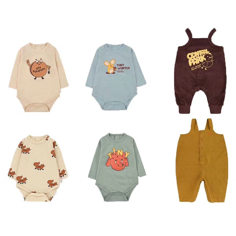 EnkeliBB, adorable mono de una pieza con de dibujos animados para invierno para niños pequeños, color amarillo, marrón, ropa para chico pequeño