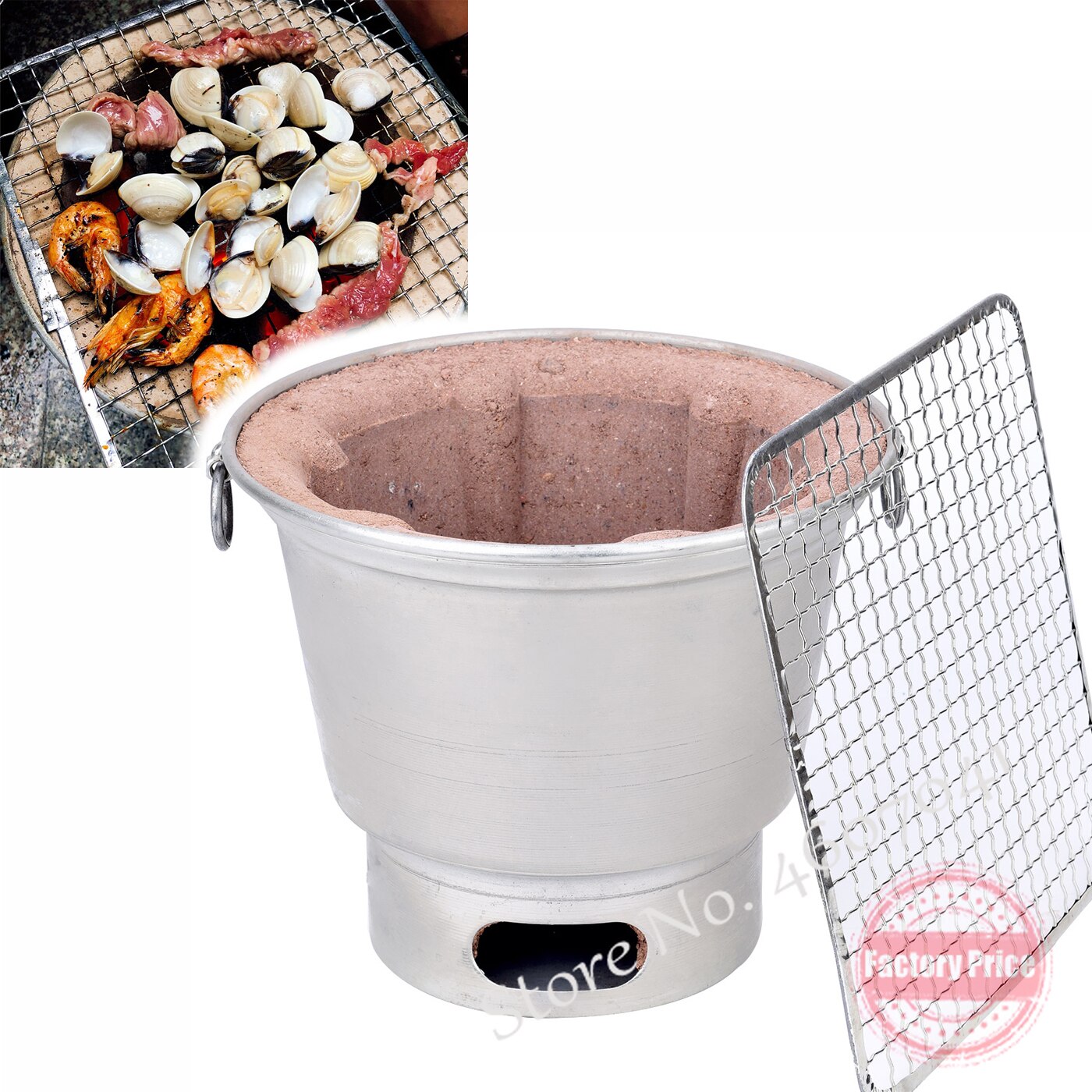 Horno de barro antiguo barbacoa de carbón coreano estufa de barbacoa estilo japonés estufa de carbón para barbacoa Parrilla de carne de carbón viejo Beijing