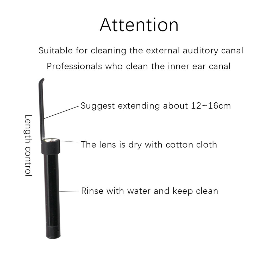 PVC Resin USB Ear Cleaning Tool Ear Cleaning Endoscope HD Visual Ear Spoon Multifunctional Earpick Ear Spoon Health Care