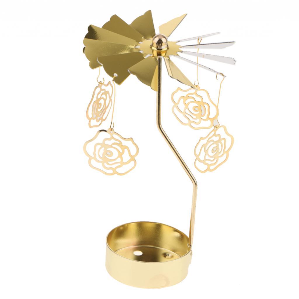 Weihnachten Windmühle Dekor rotierende Kerze Teelichthalter Kerzenständer Ornament-Schneeflocken Elf Stern Herz Baum Rentier: Lila