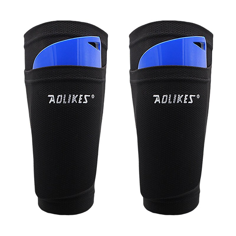 Calcio di Protezione Calzini E Calzettoni Con Tasca Per Il Calcio Parastinchi Gamba Maniche Shin Pad Holder Calzini E Calzettoni Maniche Adulto Sport Calzino: Black / M