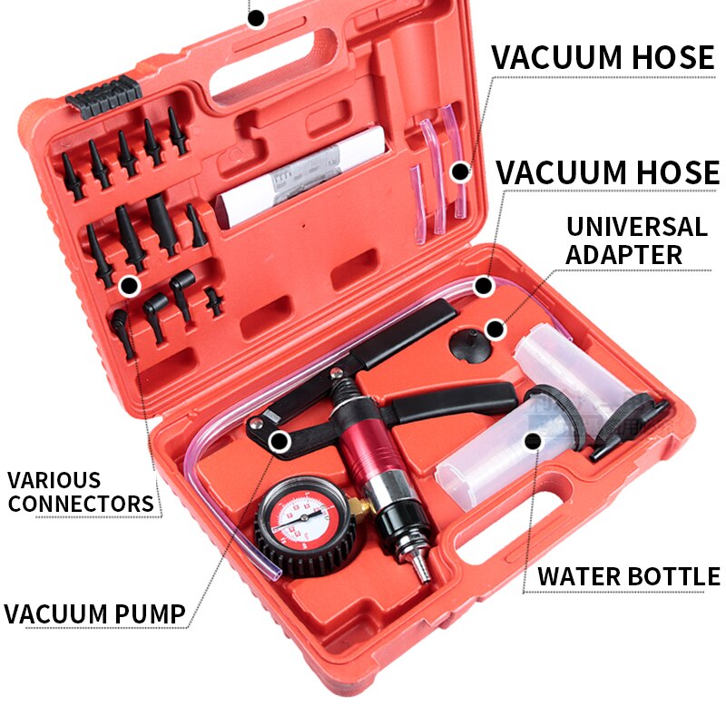 Manual Brake Fluid Vacuum Pump Portable Automobile Manual Vacuum Pump Brake Fluid Replacement Tool Pumping Pressing Tools