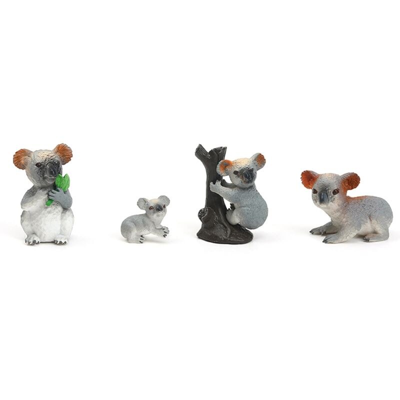 Simulation Parent-child Family Animal Model Toys Set Realistic Dog Duck Kids Toy T3LA: Type K