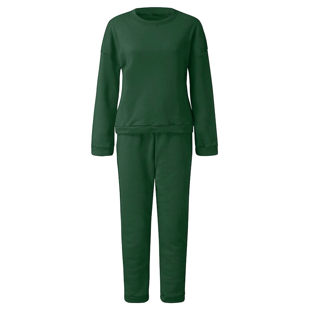Conjunto De 2 Piezas Para Mujer ETCYY - Sudadera Manga Larga Y Pantalones Deportivos - Color Albaricoque, Talla S