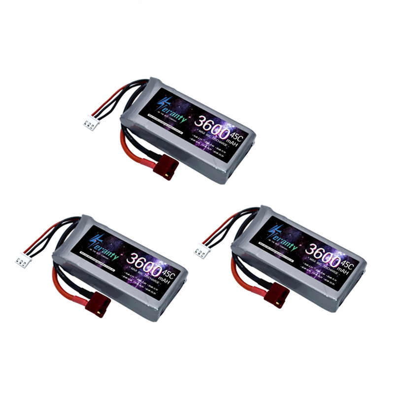 Batteria Lipo per auto RC ad ALTA POTENZA 7.4V 3600mAh Max 60C per Wltoys 12428 12423 Parte di aggiornamento per auto RC 2s 7.4v Batteria per feiyue 03 Q39: WHITE