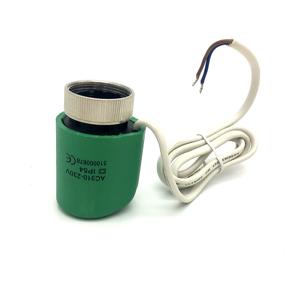 AC230V Normally Open Closed Underfloor Water Heating System NO NC Electric Thermal Actuator Valve Head for Thermostat