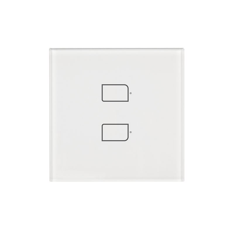 Broadlink TC3 Smart Wifi Muur Light Touch Switch 1/2/3Gang Afstandsbediening Op Off Timer Geen neutrale Nodig Alexa Voice: TC3 EU 2gang