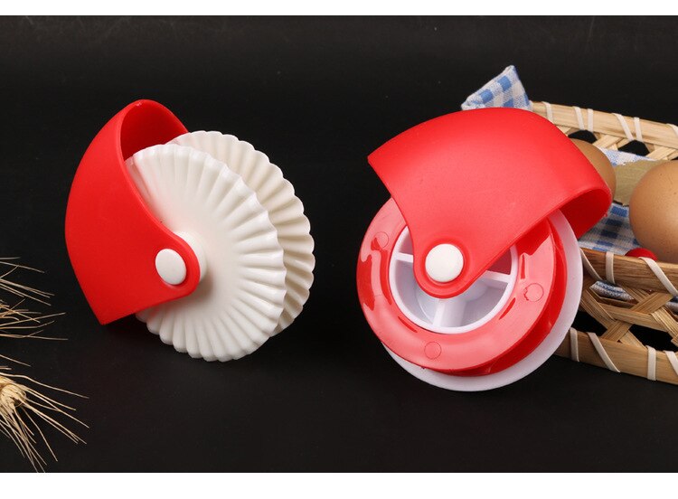 Baking Tools Kitchen Pizza Pastry Lattice Cutter Pastry Pie Decor Cuter Plastic Wheel Roller for Pizza Pastry Pie Crust