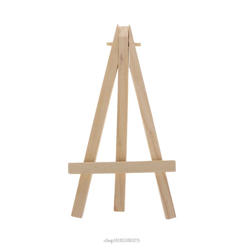 Natural Wood Mini Easel Frame Tripod Display Meeting Wedding Table Number Name Card Stand Display Holder Children Painting Craft: 2