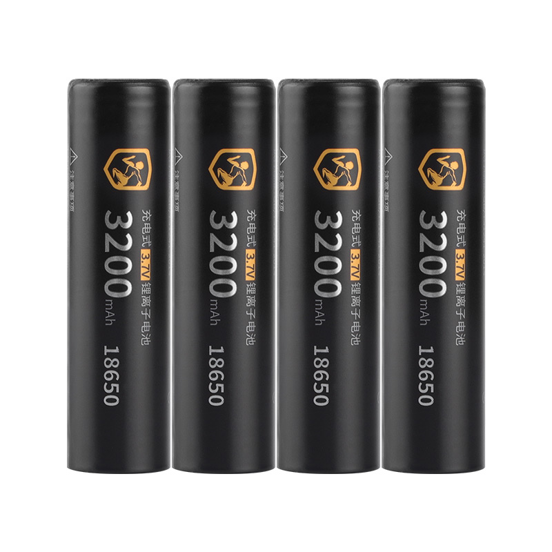 DLGPOWER 18650 battery 3.7V lithium battery 3200mAh Rechargeable Battery for Flashlight Toys Power tools Power bank Portable fan: Beige