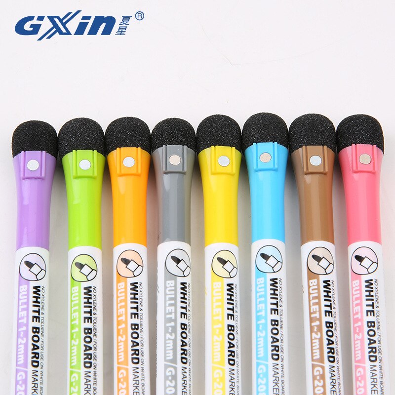 1 magnetic whiteboard pen erasable whiteboard mark magnetic eraser office supplies 8 colors available