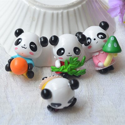Ins Panda décoration de gâteau bambou tortue feuille décoration joyeux anniversaire pour la journée des enfants garçon fille fête fournitures cuisson mignons: 4PCS