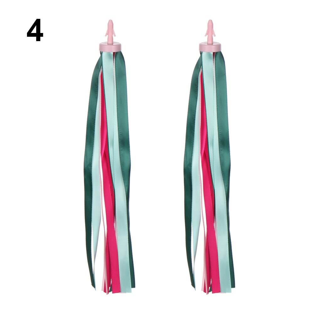 2Pcs 14cm Colorful Bike Cycling Tricycle Handlebar Tassels Kids Streamers Tassel Outdoor Sports Bike Decoration Accessories: 4