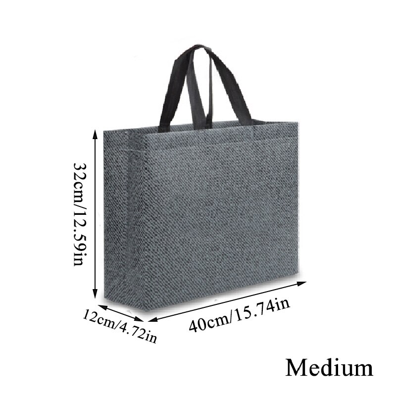Women Foldable Recycle Shopping Bag Reusable Shopping Tote Bag Large Capacity Non-Woven Fabric Shopper Bag Grocery Pouch