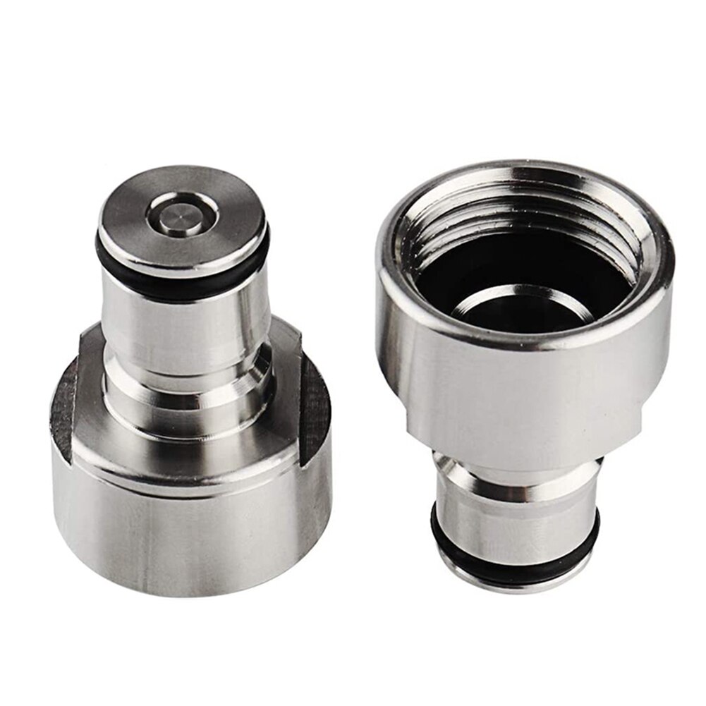 2 st rostfritt stål 5/8 npt gänga kullås fat koppling adapter konverteringssats bärbar lätt att installera fat koppling adapter