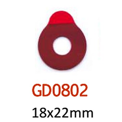 1000pcs/roll Rosso Occhiali Occhiali di qualità lente bordo adesivo di blocco pad accessori ottici: GD0802