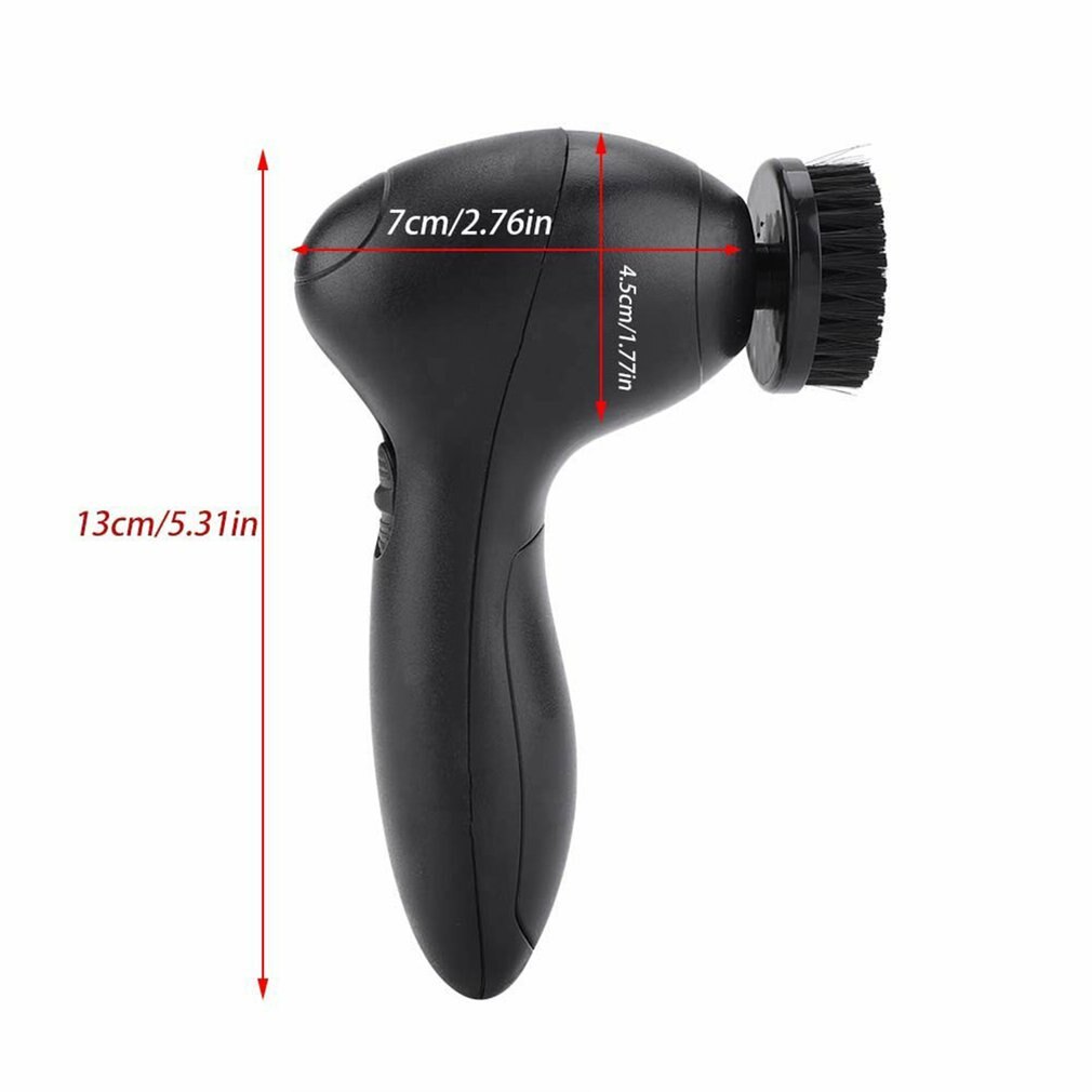 Electric Shoe Shine Kit Electric Shoe Polisher Brush Shoe Dust Cleaner Wireless Leather Care Kit With 4 Changable Brushes
