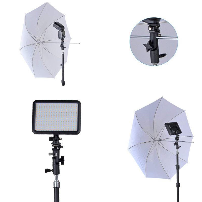 Supporto per Speedlite Flash per fotocamera, supporto per luce girevole professionale supporto per staffa per ombrello supporto per scarpe tipo E per Canon N