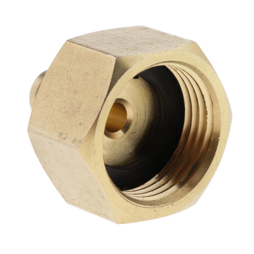 Solid Brass Air Conditioner Adapter Valve Refrigerant Tank Adapter Fittings