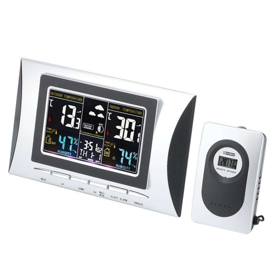 Digital Weather StationTS-102G LCD Digital Thermometer Hygrometer Temperature Barometer Forecast Calendar Time Clock
