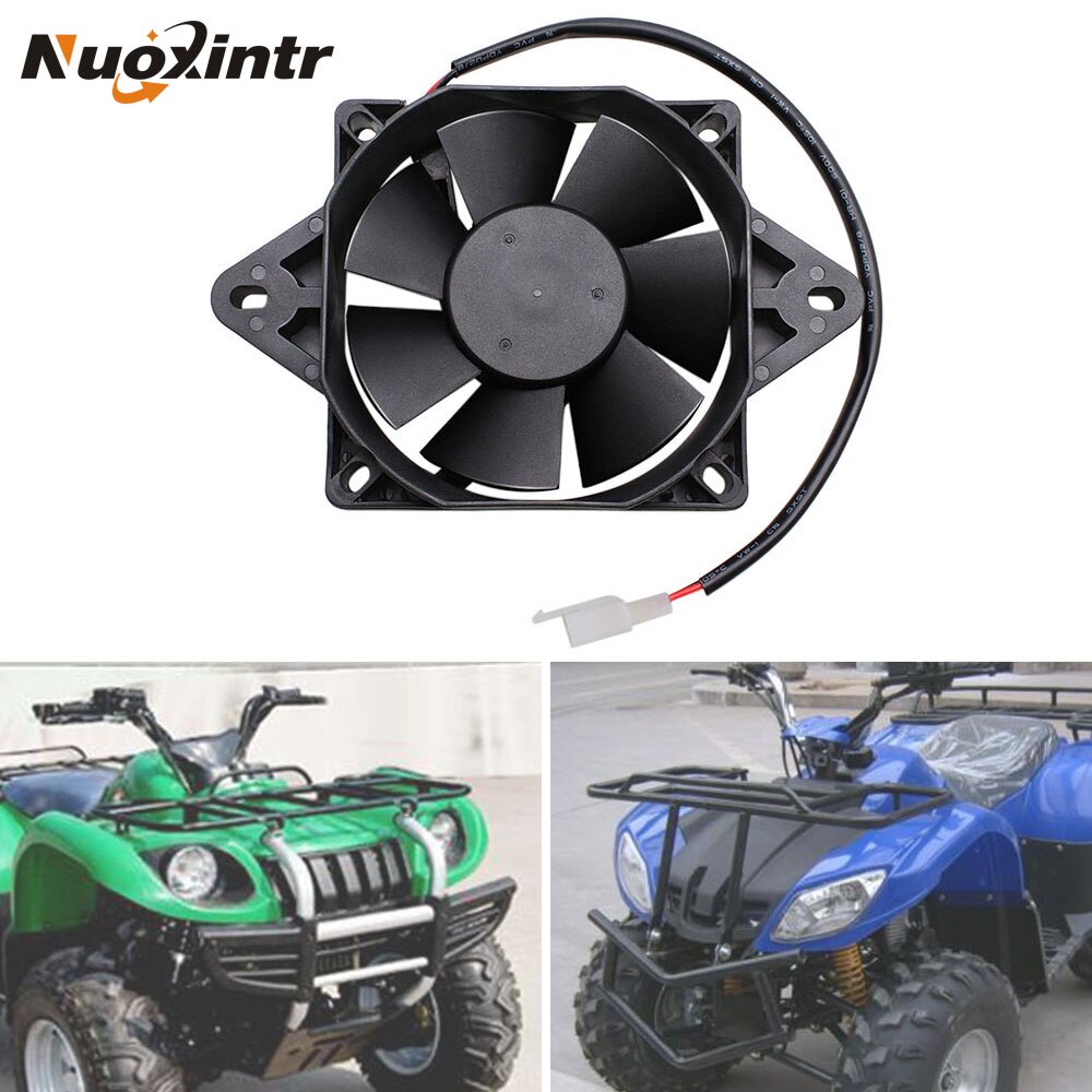 Nuoxintr Motorfiets Radiator Elektrische Koelventilator Zwart Voor 150-250cc Atv Kart Quad Dirt Atv