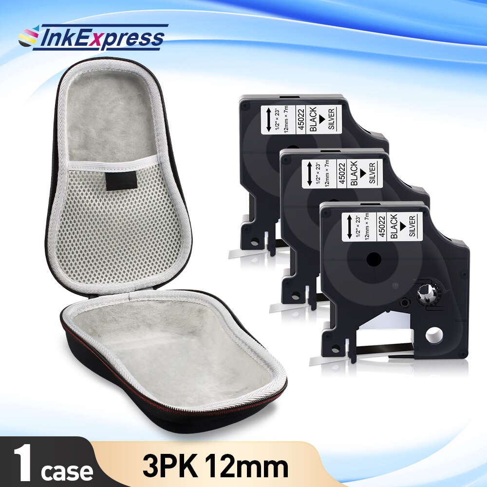 Przenośna drukarka do etykiet skrzynka dla Dymo LabelManager 160 280 drukarka etykiet COLORPOP EVA Box LM160 torba ochronna torba 45013 taśma: 1 Case-Set 12