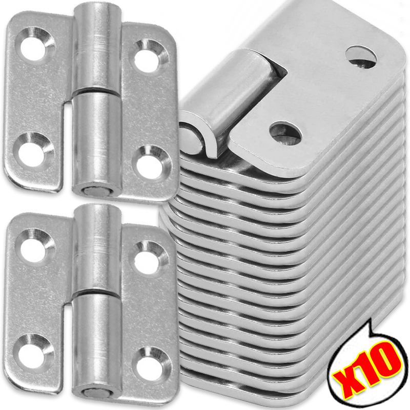 1-10Pcs Detachable Hinge Slip Joint Flag Lift Off Stainless Steel Removable Swing Hinge for Home Cabinets Wardrobes and Doors
