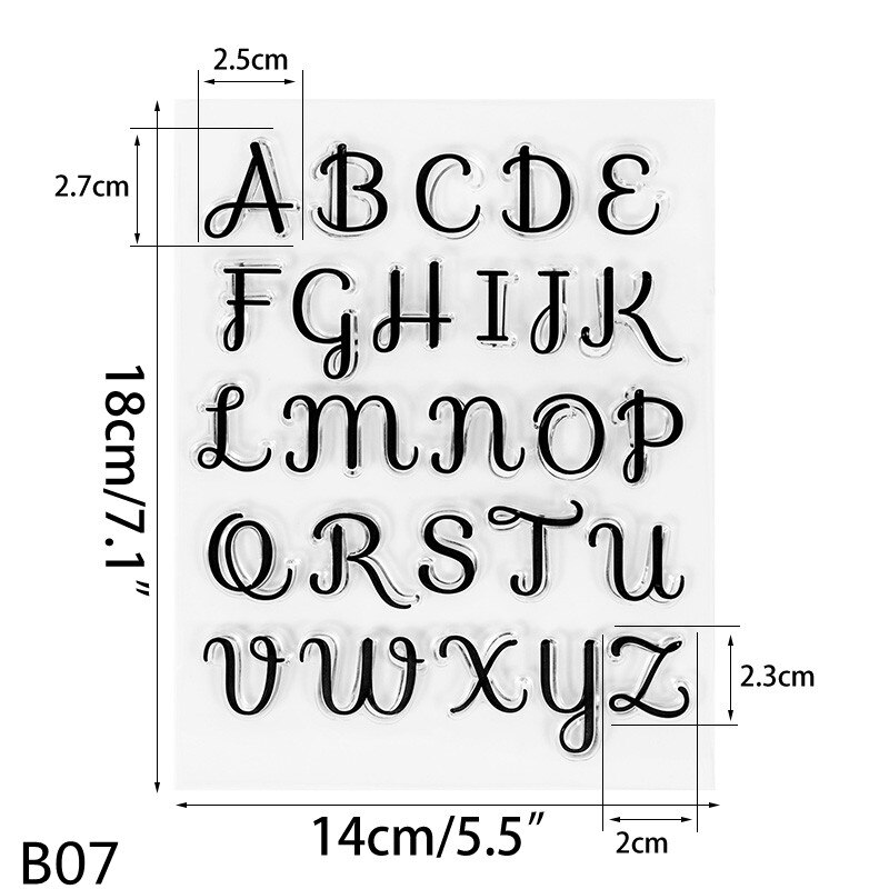 Alphabet Number Fondant Cake Stamp Silicone Clear Mold Letters Biscuit Fondant Decoration Cake Embosser Stamp Baking Tools: B07