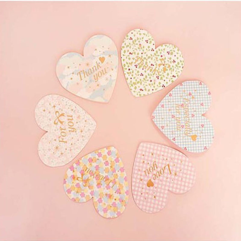 2pcs Love Greeting Cards Message Write Notepad Thank You Blessing Cards Festival Valentines Paper Card+Envelop+Seal Sticky