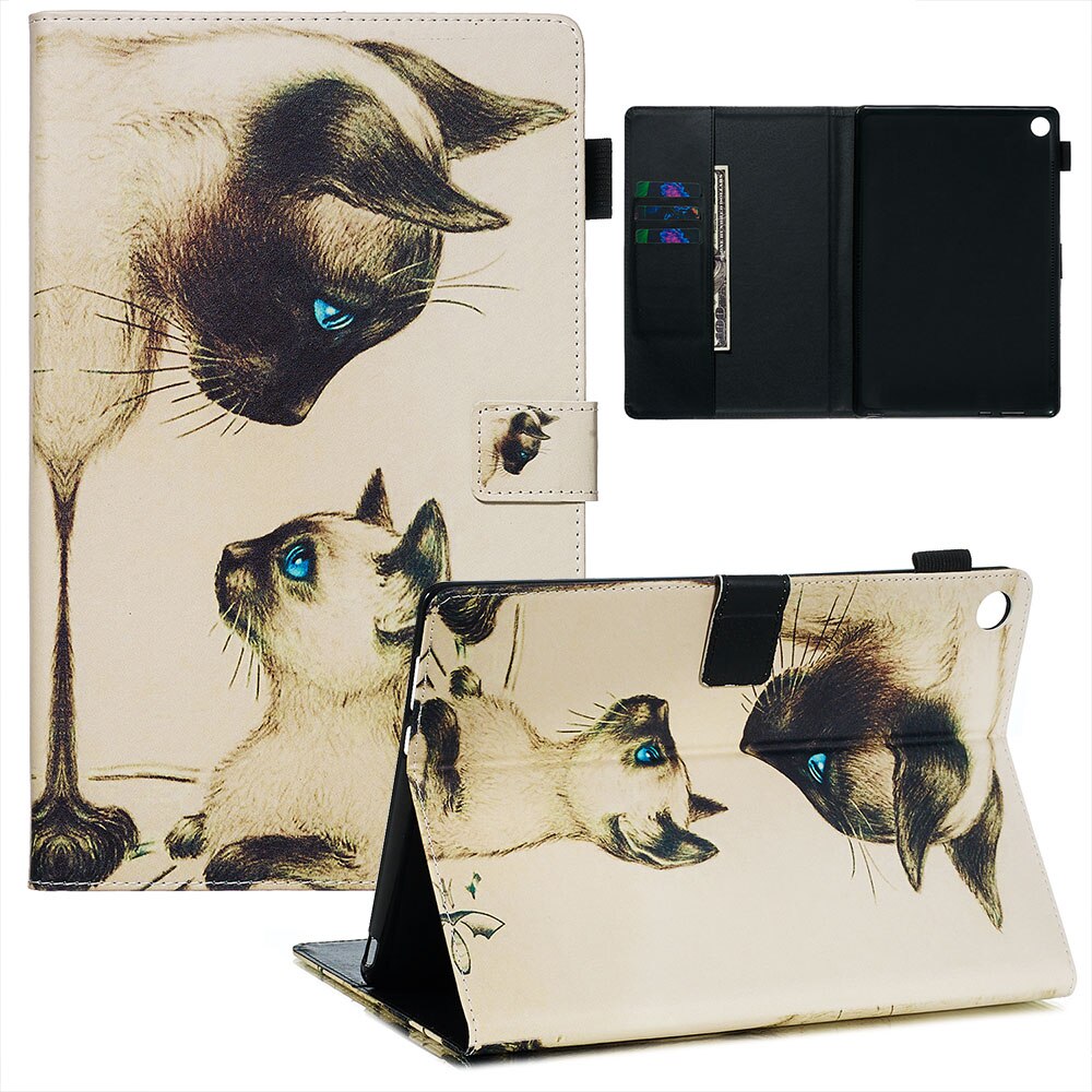 Tablet Case for Huawei MediaPad M5 8.4" & M5 Pro 10.8" - PU Leather Flip Stand Cover with Animal Print: 08 / M5 Pro 10.8 inch