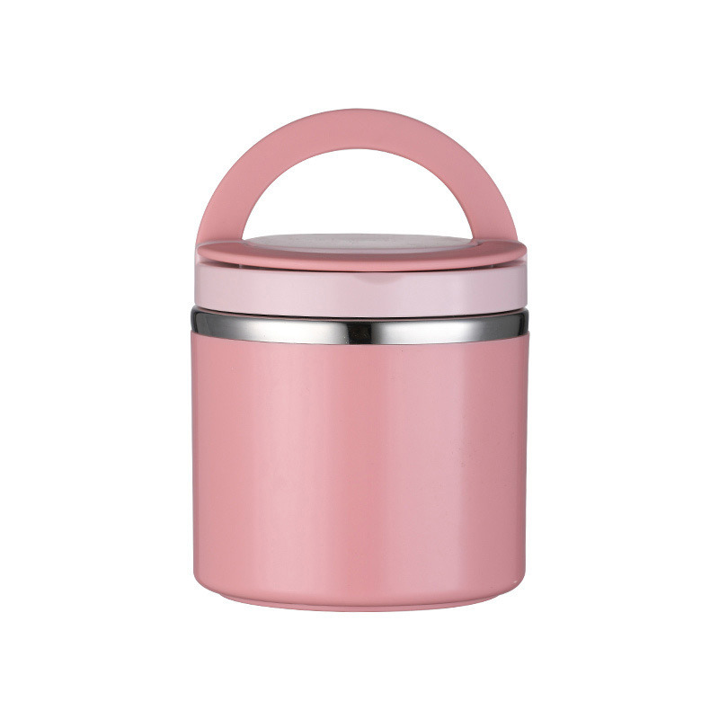 Soup Thermos Food Jar Insulated Lunch Container Bento Box for Cold Food Food Flask Stainless Steel Lunch Box With Handle: Red