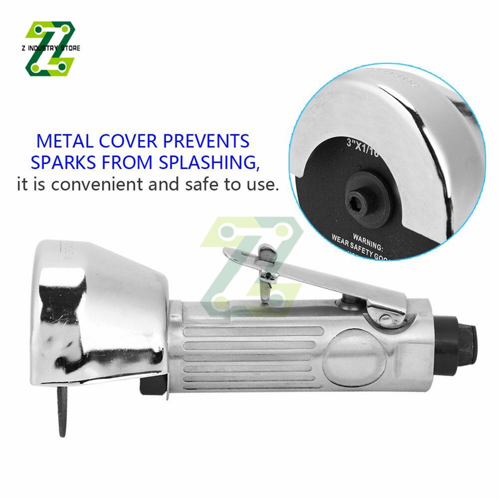 25000rpm Pneumatic Metal Cutting Machine Cut Off Grinders 3 inch Straight Air Cutter Cutting Tools For Metal Working