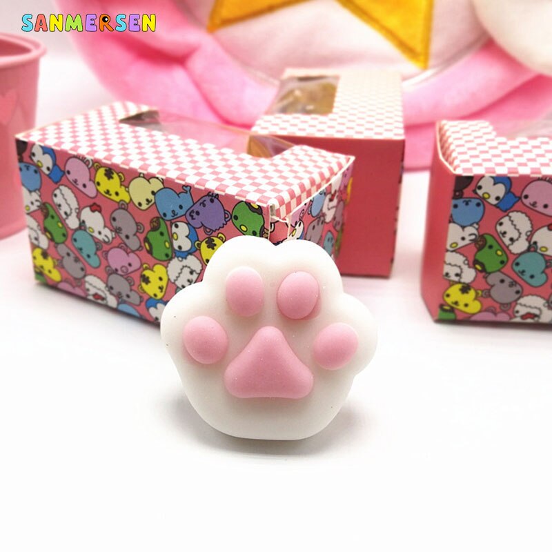 Cute Mini Squeeze Squishy Toy Soft Cute Cat Paw An... – Vicedeal