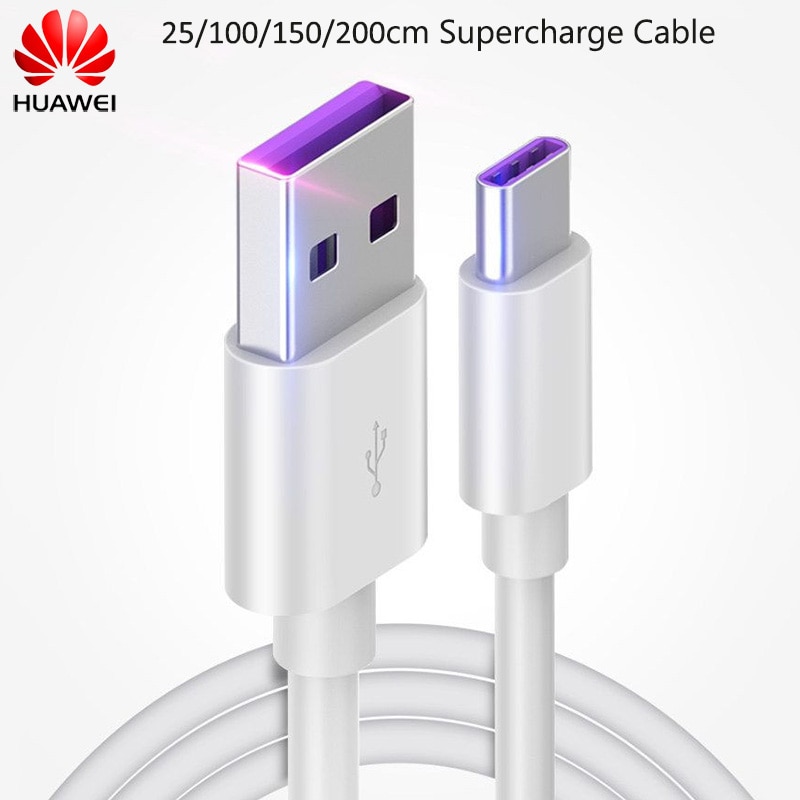 Original Huawei 5A Super Charger Cable 25/100/150/200cm For Huawei P30 P20 P10 Pro Lite p9 plus Honor V20 V10 V9 Mate 30 20 10