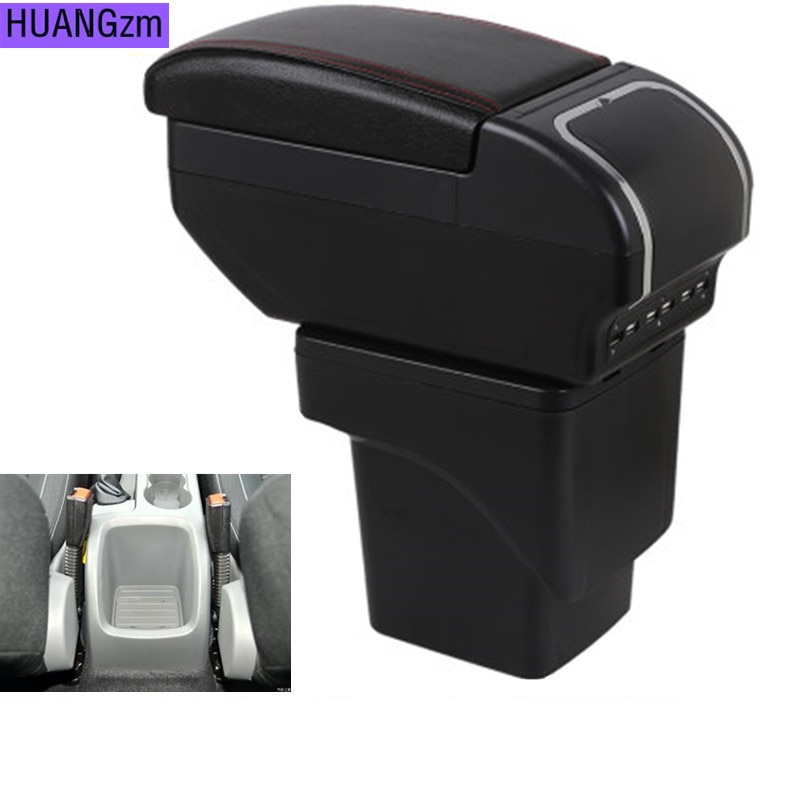 Reposabrazos grande para Ford Focus 2 MK2 , compartimento central para descanso de brazos, caja de almacenamiento, soporte de cuero, 2005, , 2006, 2007,
