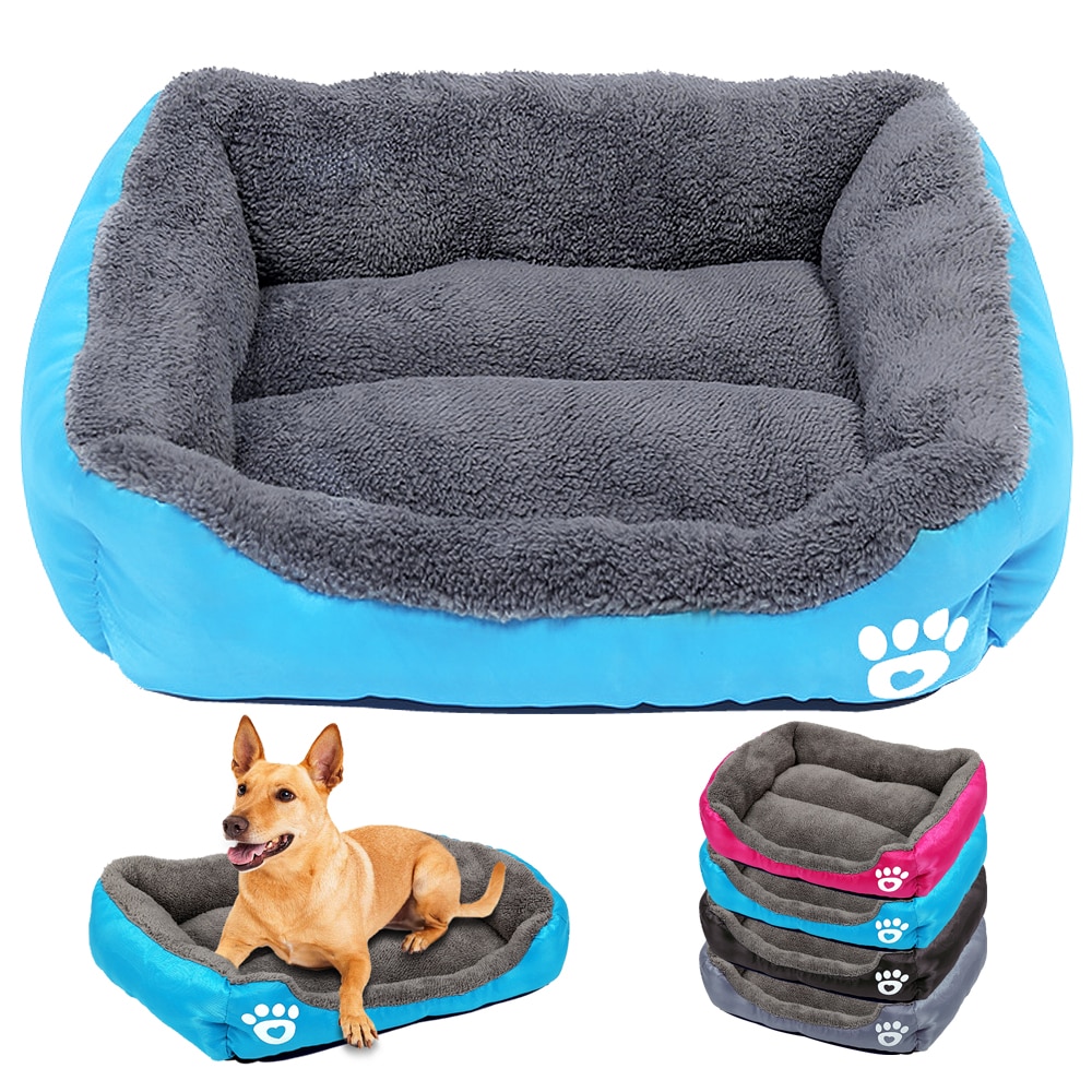 Hondenbed, klein hondenhok, warm fleece, hondensofa, kennelnest, puppy, kattenmand, mat voor kleine en middelgrote honden, chihuahua, hondenbed