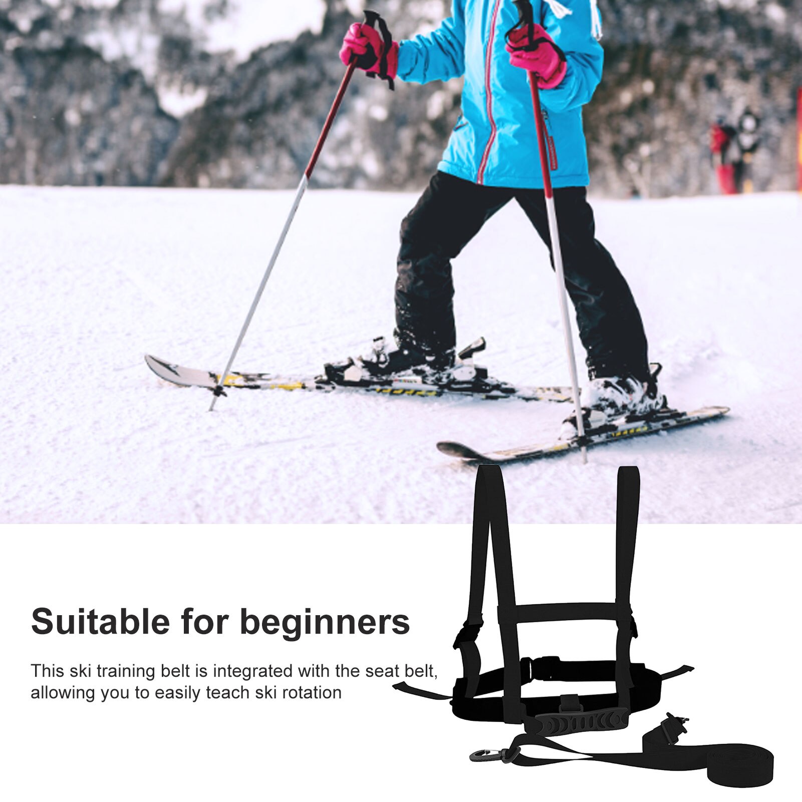 Ski Harness For Kids Snowboard Training Harness Children's Ski Training Straps Copilot Lift Ski Halter Safety Belts Adjustable