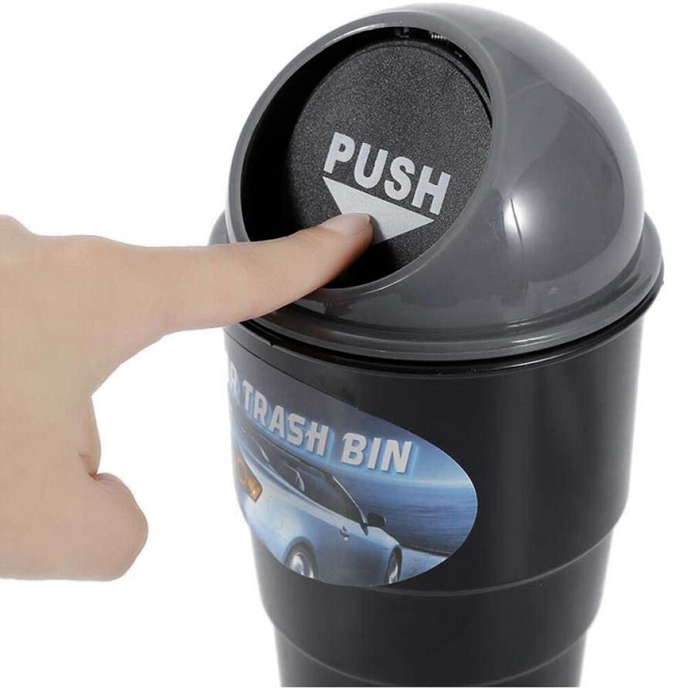Auton mini roskakori automaattinen roskakori ajoneuvon pölyteline roskakorin laatikko jousikansi yleisauton roskakoritarvikkeet